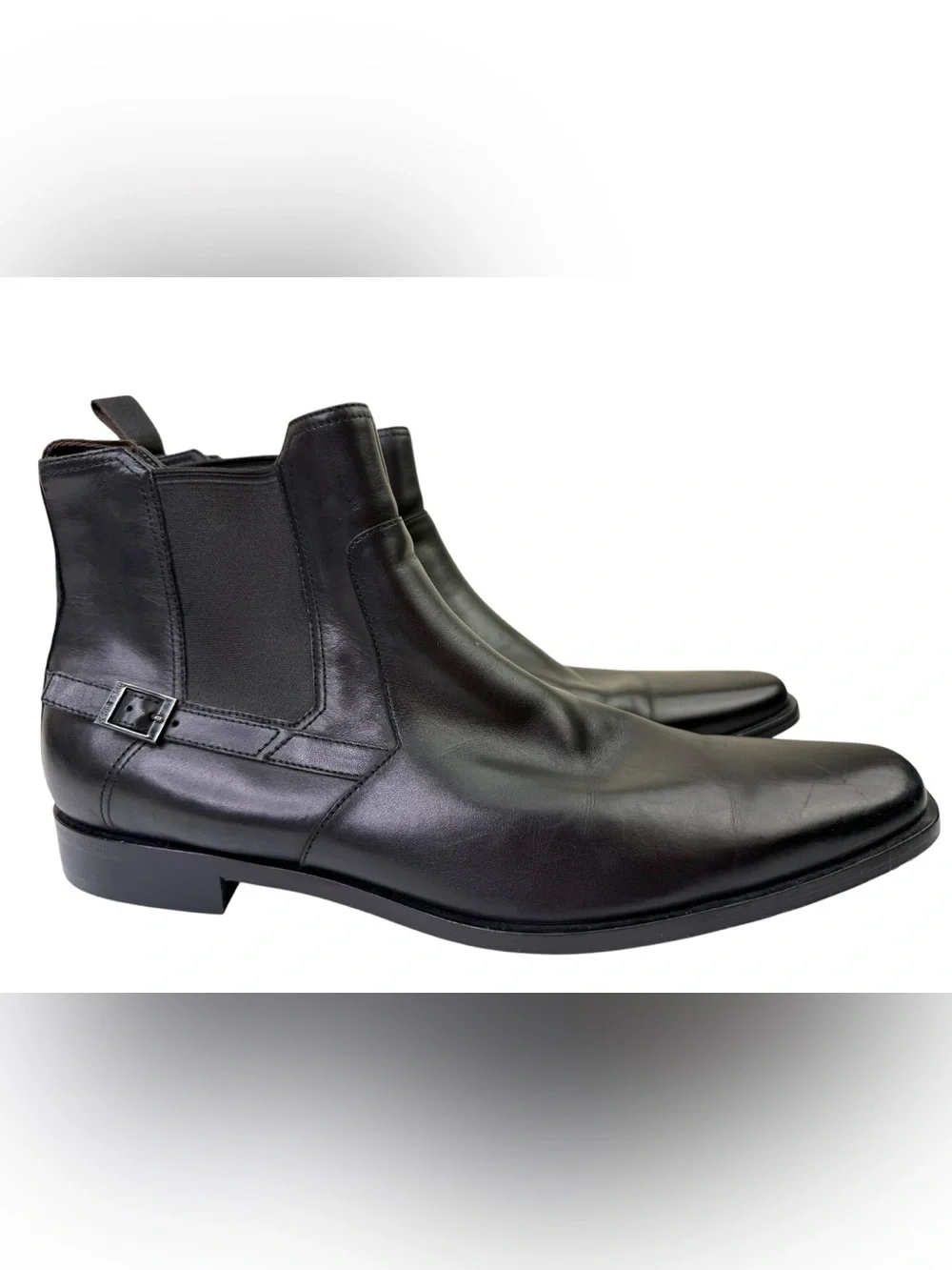 Hugo Boss Leather Boots Black Size 10.5 Men’s